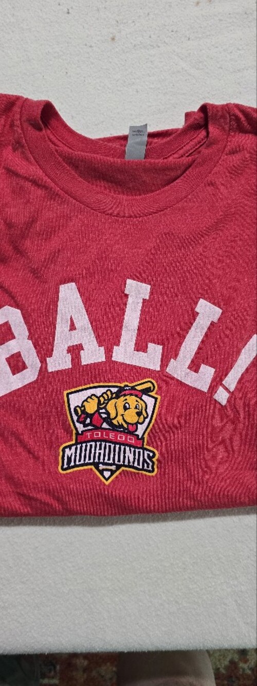Toledo Mud Hounds Red Graphic Tee XL